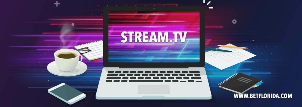stream.tv on a laptop